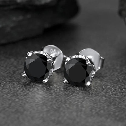 1ct Moissanite Round Cut Diamond Stud Earrings for in 925 Sterling Silver