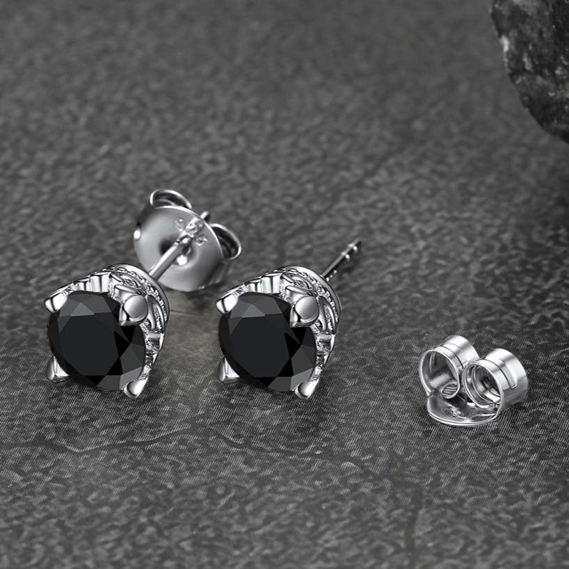 1ct Moissanite Round Cut Diamond Stud Earrings for in 925 Sterling Silver