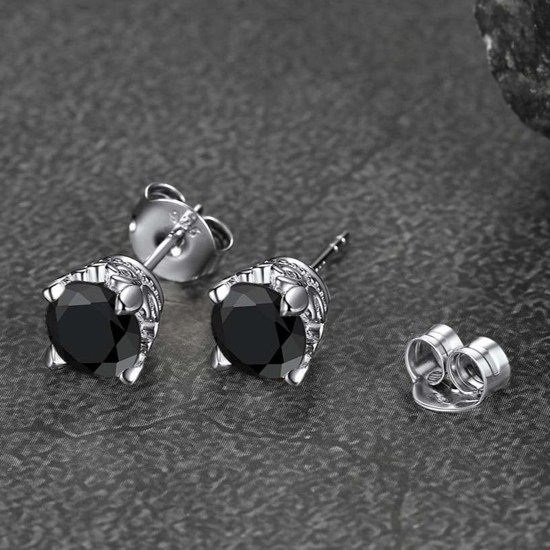 1ct Moissanite Round Cut Diamond Stud Earrings for in 925 Sterling Silver