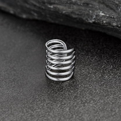 925 Sterling Silver Ear Clip Cuff Cartilage Wrap Earrings 1pc