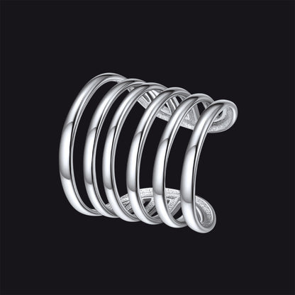 925 Sterling Silver Ear Clip Cuff Cartilage Wrap Earrings 1pc