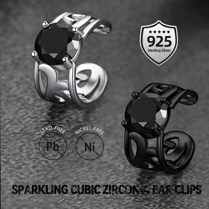 Sterling Silver Celtic Birthstone Ear Cuffs Earrings for