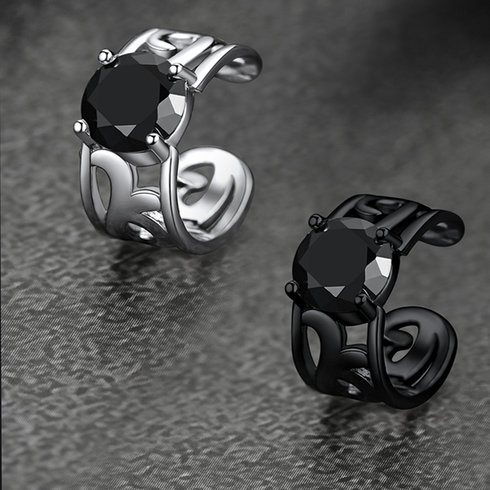 Sterling Silver Celtic Birthstone Ear Cuffs Earrings for