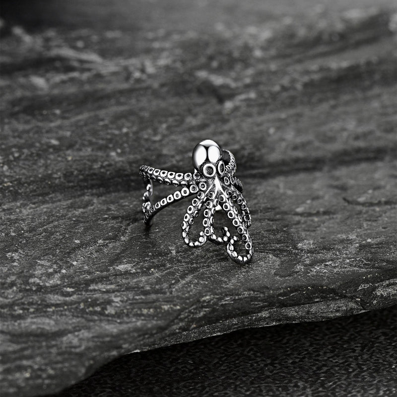 Sterling Silver Octopus Ear Cuff Earring for 1pc