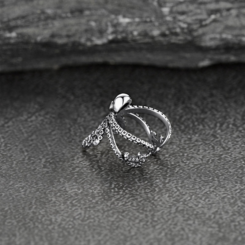 Sterling Silver Octopus Ear Cuff Earring for 1pc