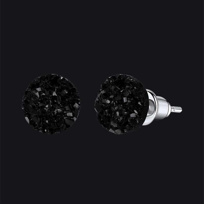 925 Sterling Silver Diamond Stud Earrings for