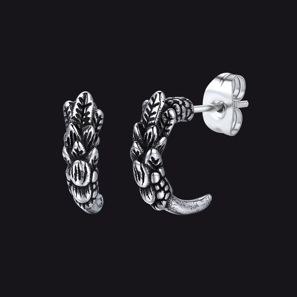 Gothic Native American Tribal Eagle Claw Earrings Animal Jewelry for