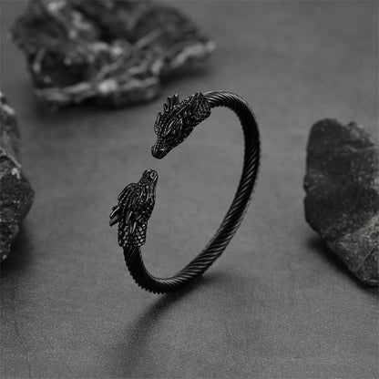 Dragon Head Bracelet Arm Ring Cuff Bangle for
