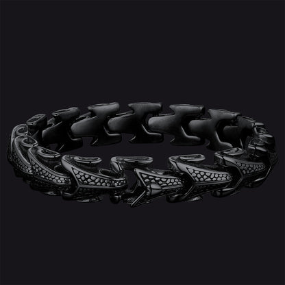 Chunky Dragon Chain Bracelet for in Stainless Steel