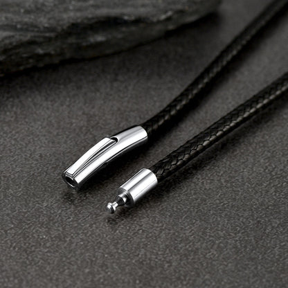 Braided Leather Cord Chain Wax Rope Necklace for 2mm/3mm