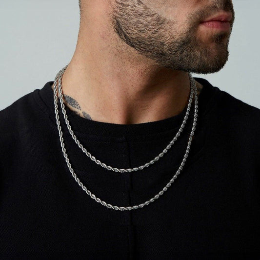 3mm Twisted Rope Link Chain Set for