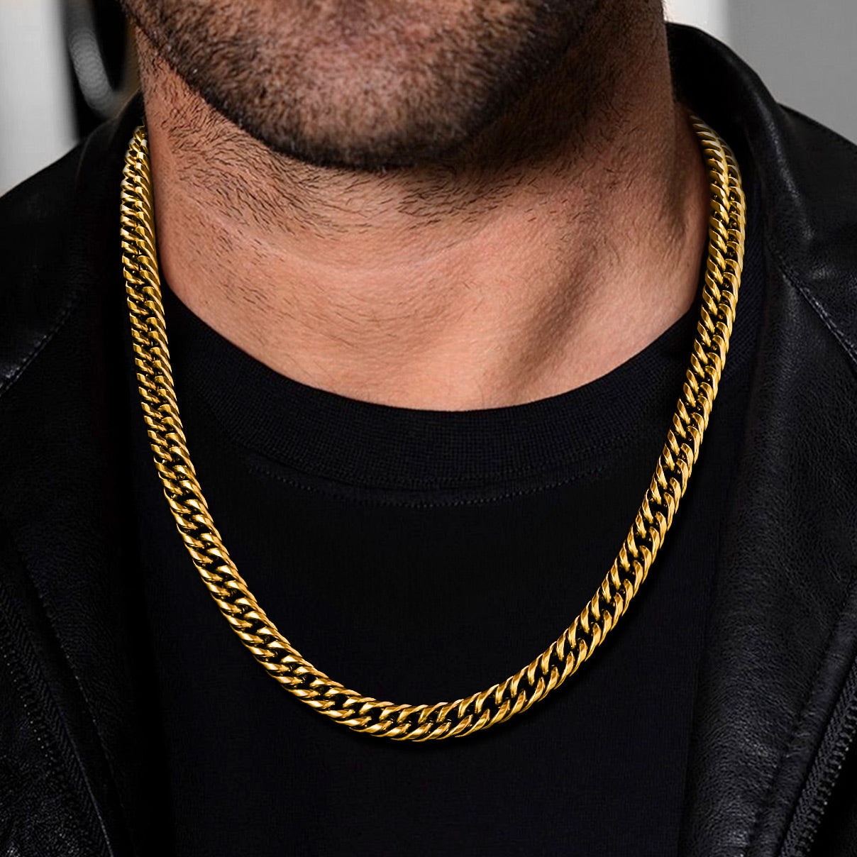 Thick Miami Cuban Curb Link Chain Necklace for