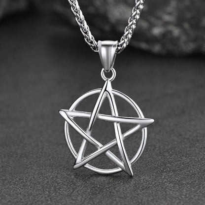 Tetragrammaton Pentagram Necklace for