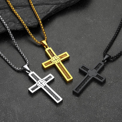 Christian Cross Necklace Pendant for