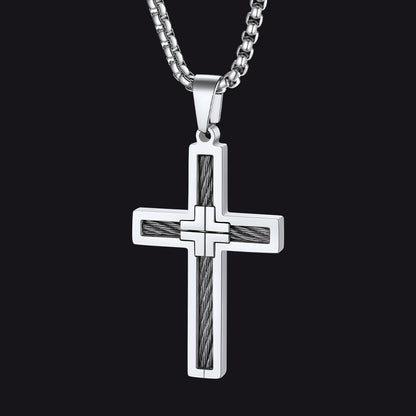 Christian Cross Necklace Pendant for
