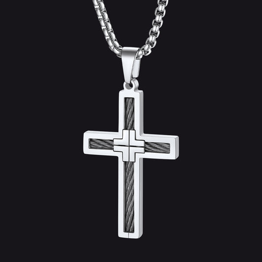 Christian Cross Necklace Pendant for