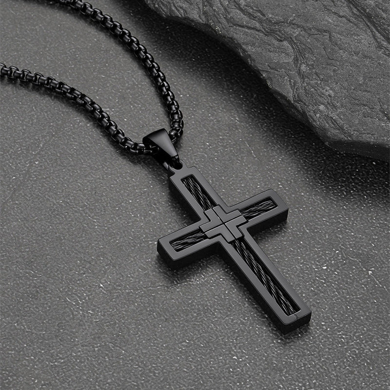 Christian Cross Necklace Pendant for