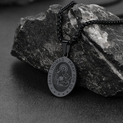 Saint Thomas Aquinas Necklace Catholic Patron Medal