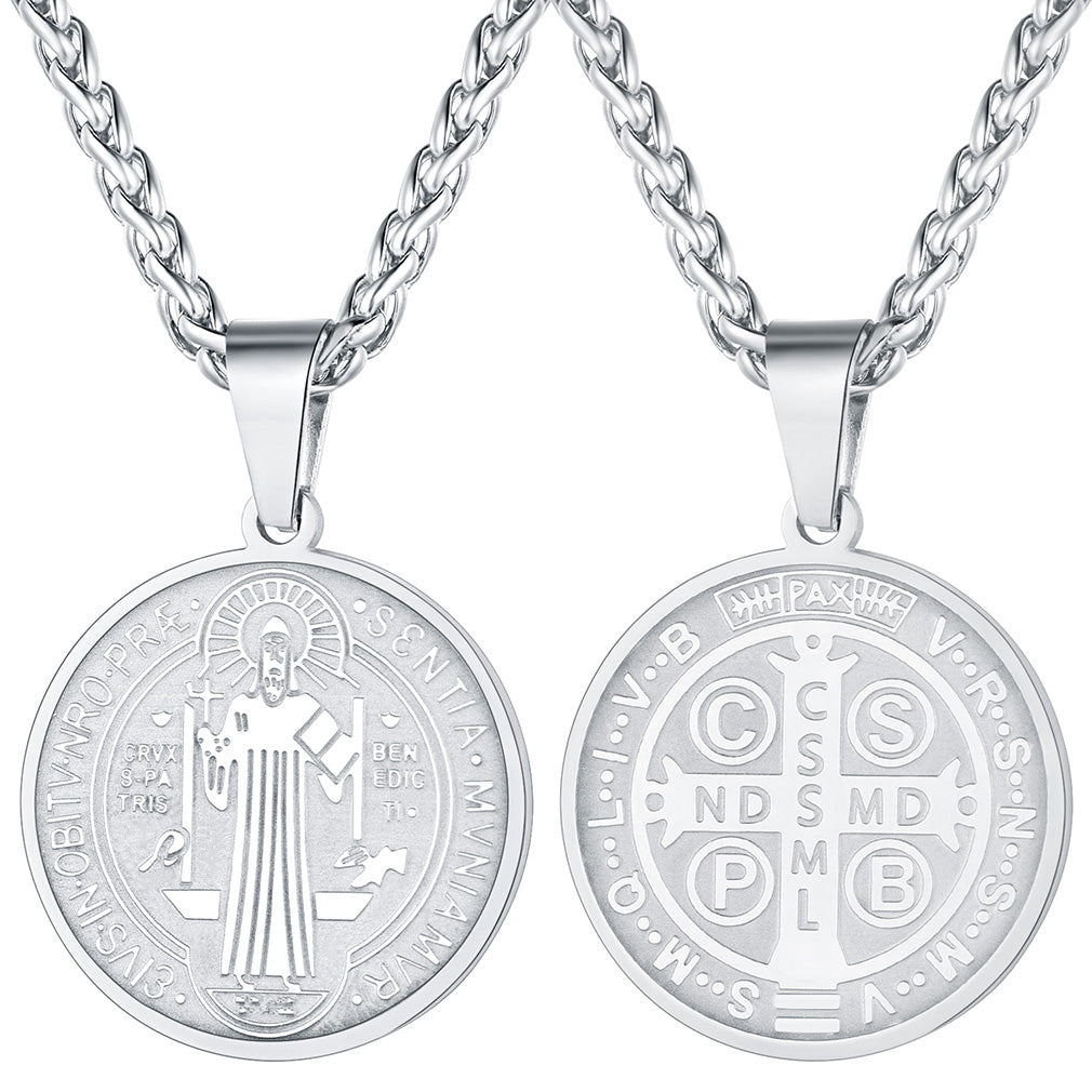 Christian St. Benedict Medal Necklace for
