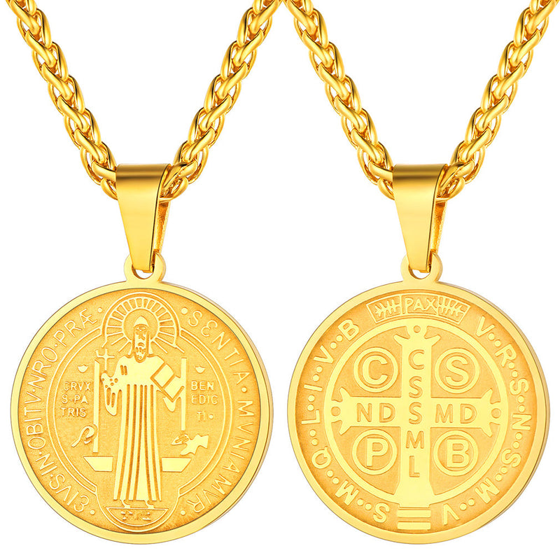 Christian St. Benedict Medal Necklace for