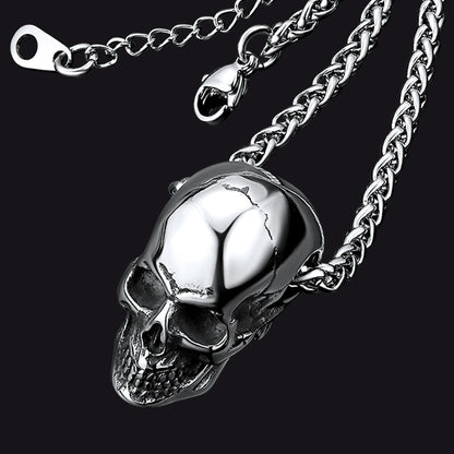 Gothic Skull Necklace Pendant for