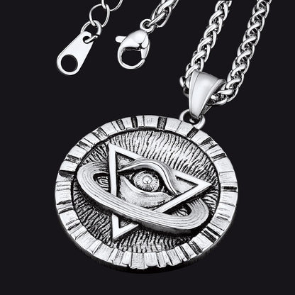 Triangle All-seeing Eye Necklace Providence Pendant for