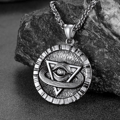 Triangle All-seeing Eye Necklace Providence Pendant for