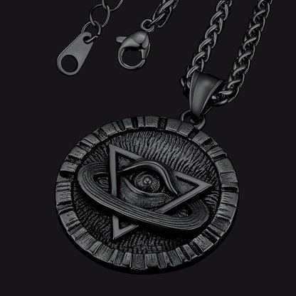 Triangle All-seeing Eye Necklace Providence Pendant for
