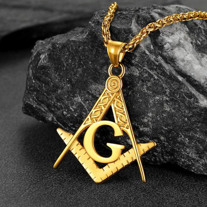Classic Masonic Pendant Necklace for Freemason