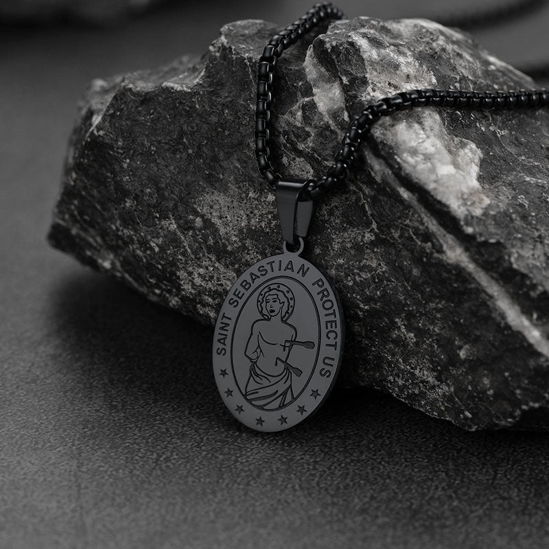 Customized St Sebastian Pendant Necklace Medal
