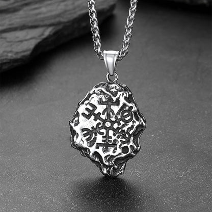 Flash Viking Compass Guiding Pendant Necklace for