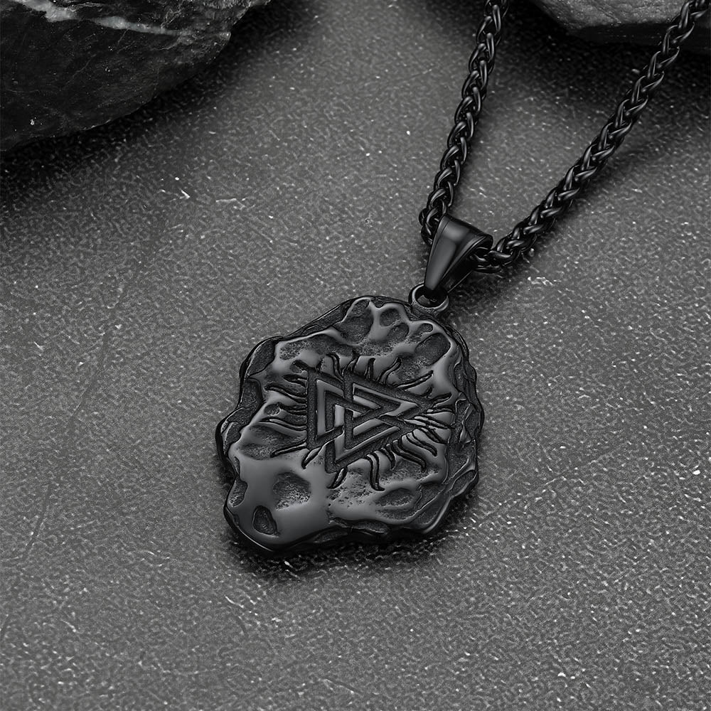 Flash Viking Compass Guiding Pendant Necklace for