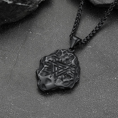 Flash Viking Compass Guiding Pendant Necklace for