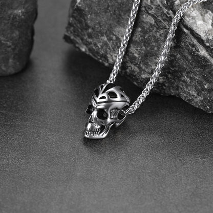 Flash Gothic Skull Necklace Pendant for