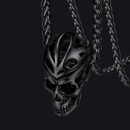 Flash Gothic Skull Necklace Pendant for