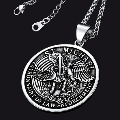 The Archangel St. Michael Medal Necklace for