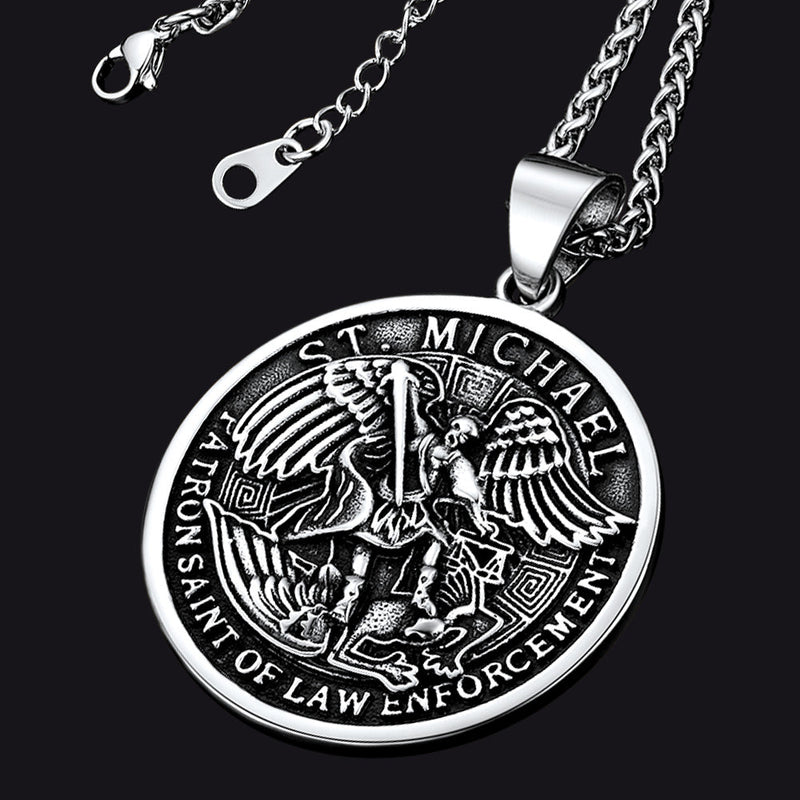 The Archangel St. Michael Medal Necklace for