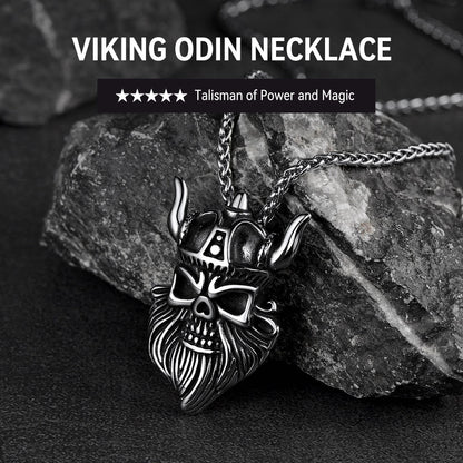 Faithheart Viking Odin Pendant Necklace for