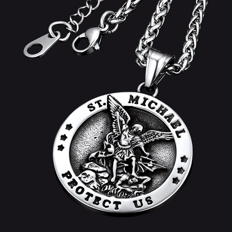 Archangel St. Michael Pendant Necklace for