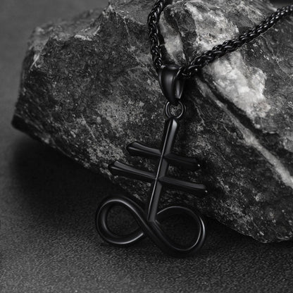Church of Satan Leviathan Cross Necklace Pendant for