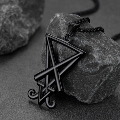Satanic Sigil of Lucifer Necklace for Stainless Steel