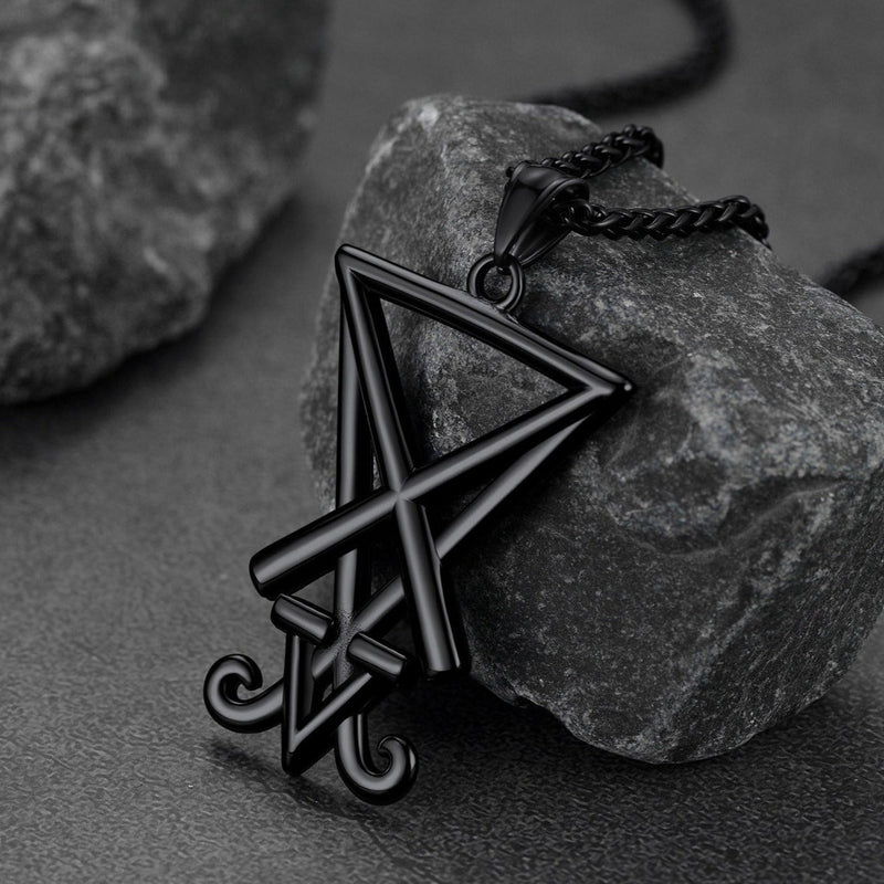 Satanic Sigil of Lucifer Necklace for Stainless Steel