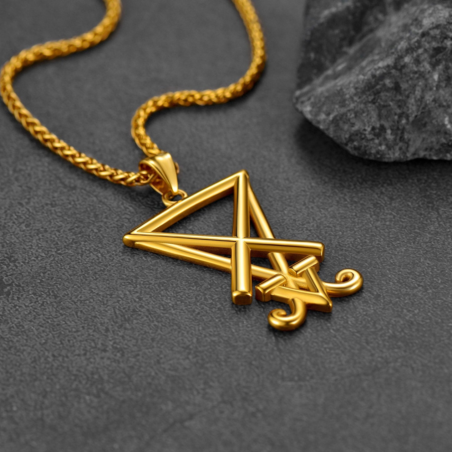 Satanic Sigil of Lucifer Necklace for Stainless Steel