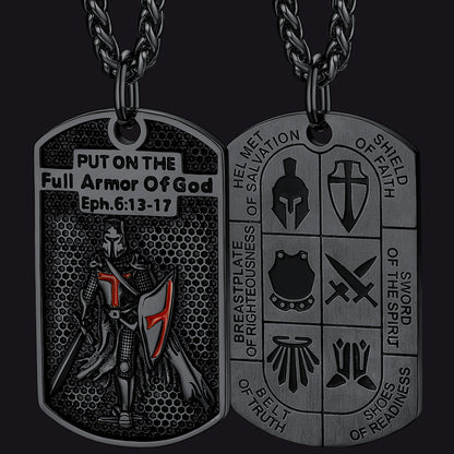 Knights Templar Dog Tag Necklace