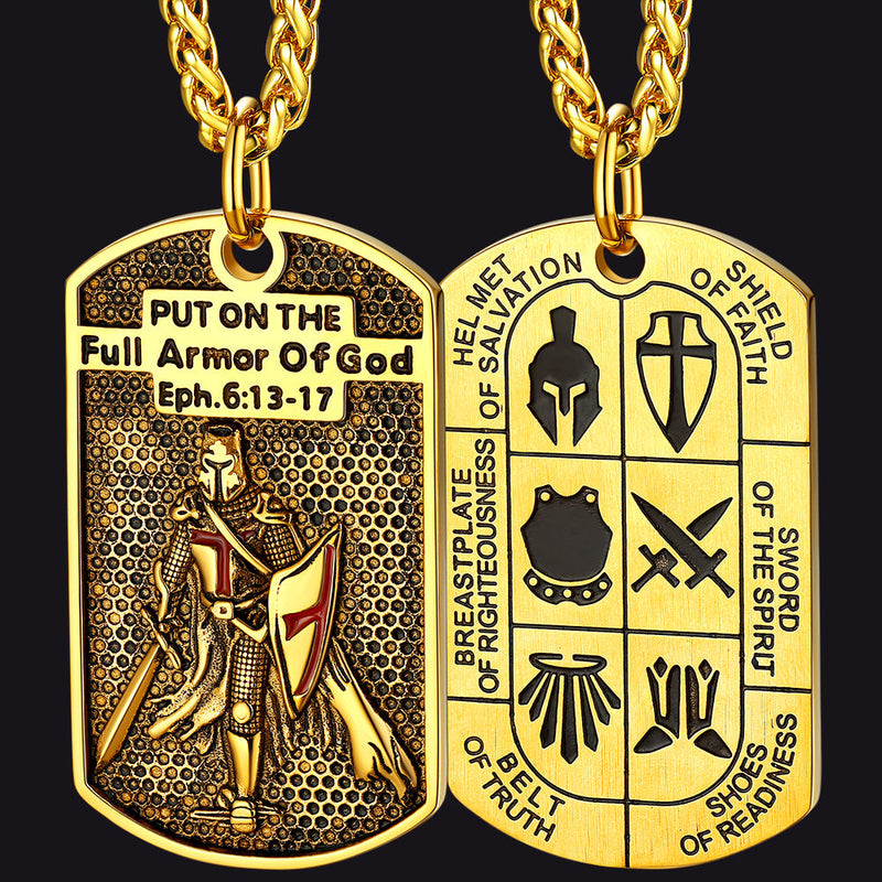 Knights Templar Dog Tag Necklace