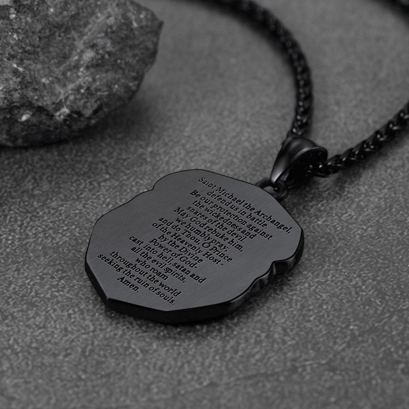Catholic Saint Michael Pendant Necklace for