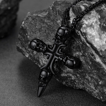 Skull Cross Necklace for Stainless Steel