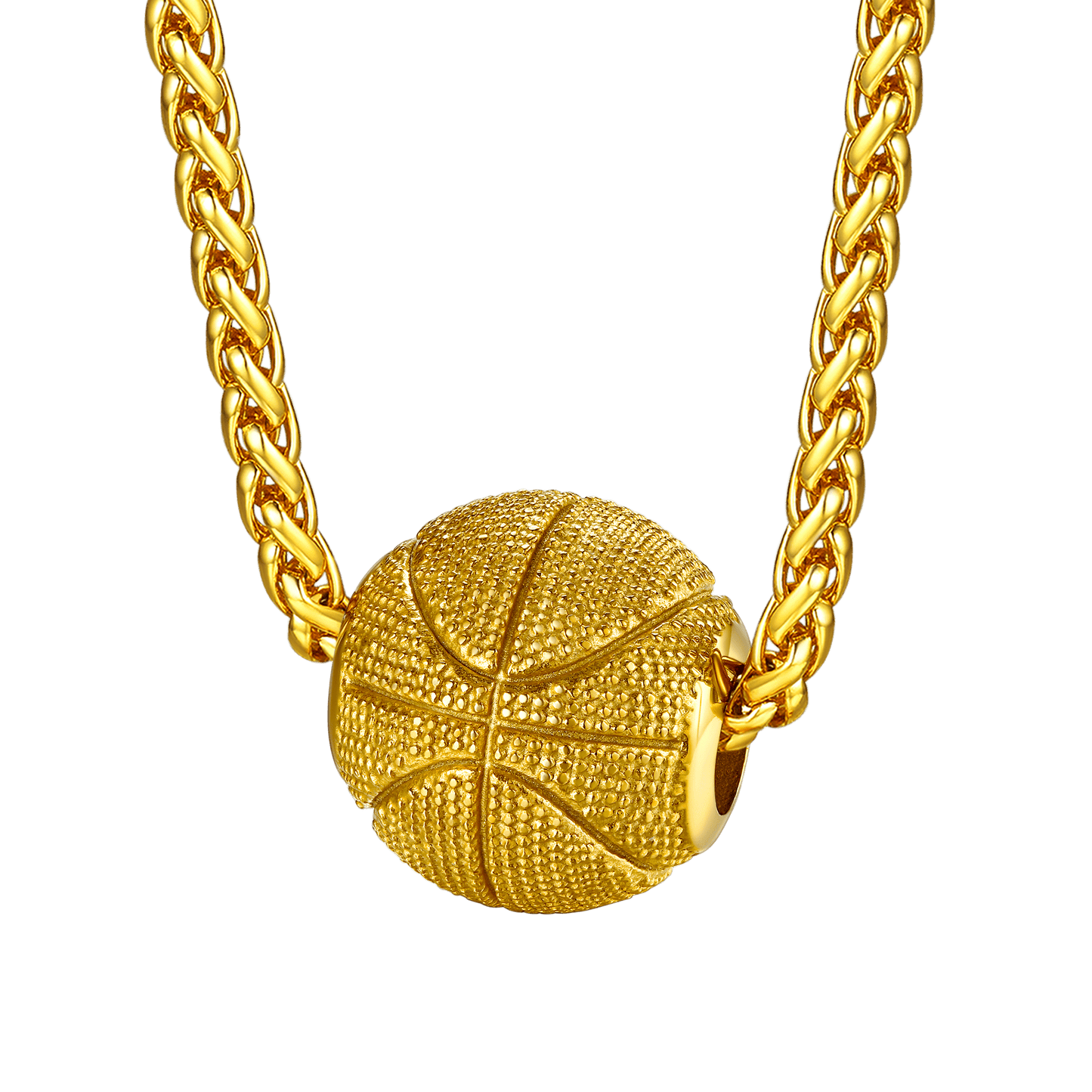 3d Basketball Pendant Necklace for