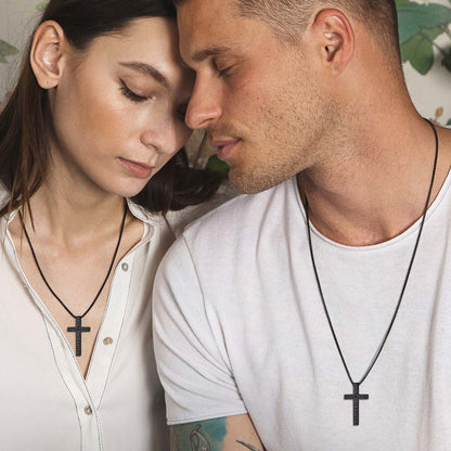 Viking Rune Cross Pendant Necklace for