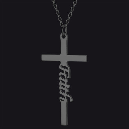 Christian Faith Cross Necklace Pendant for